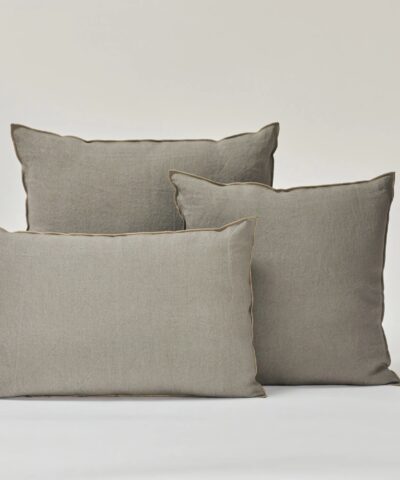 Cojín lino Joan asfalto