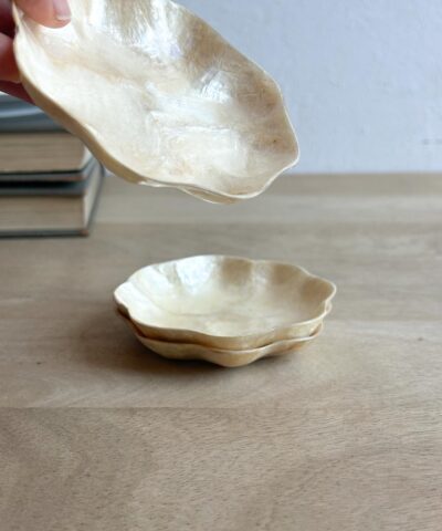 platillo de nácar flor