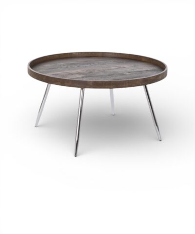 Mesa centro simulando madera