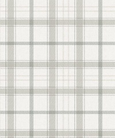 Papel de cuadros grises Check 11,5 Yeso