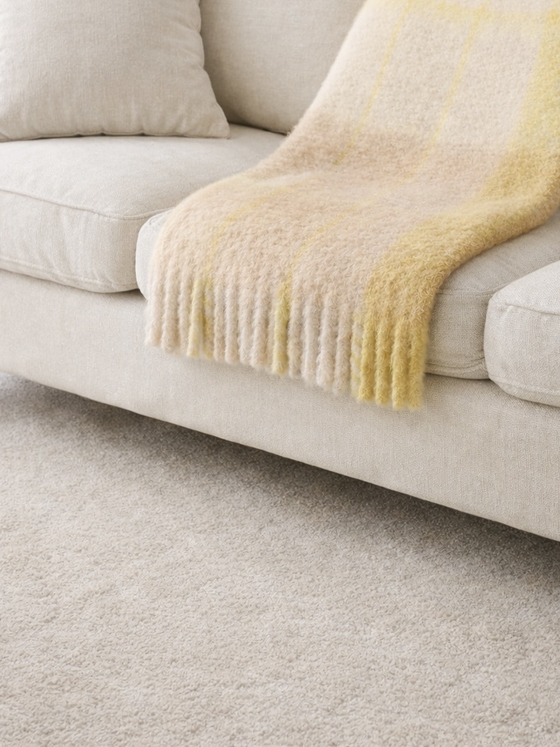 Manta mohair TW3 Mantita de cuadros de mohair