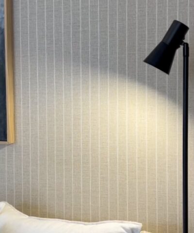 Decoración con papel de rayas