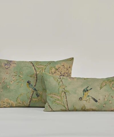 Cojines de lino natural estampado