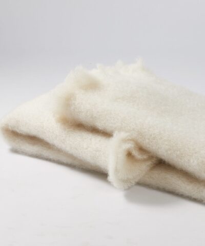 Manta lisa beige lana mohair 18