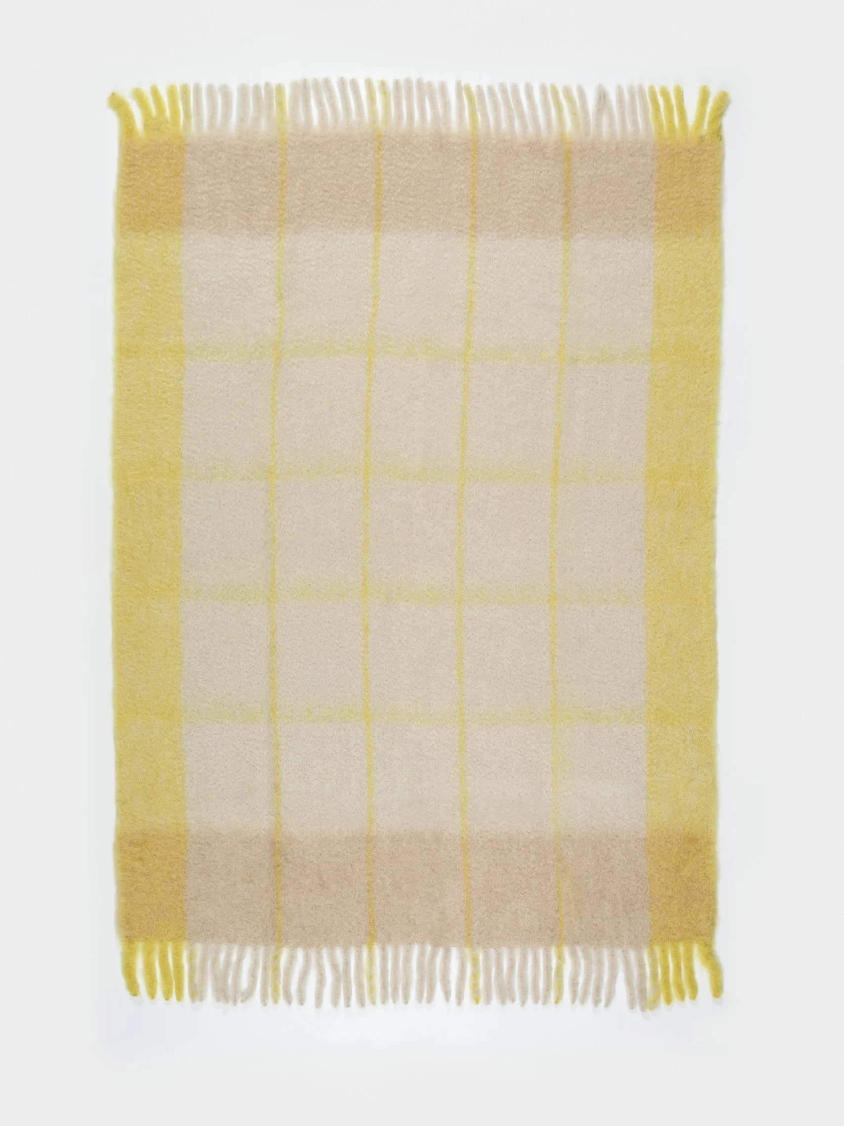 Manta mohair TW3 Mantita de cuadros de lana mohair