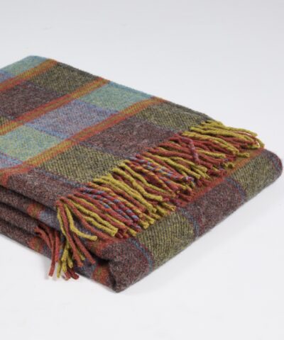 Manta lana de cuadros estilo inglés- Ezcaray