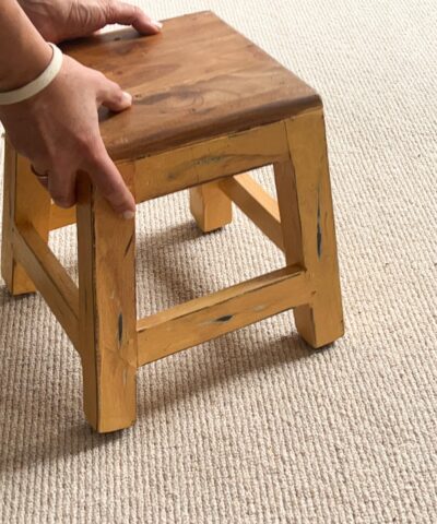 Taburete para el baño madera maciza