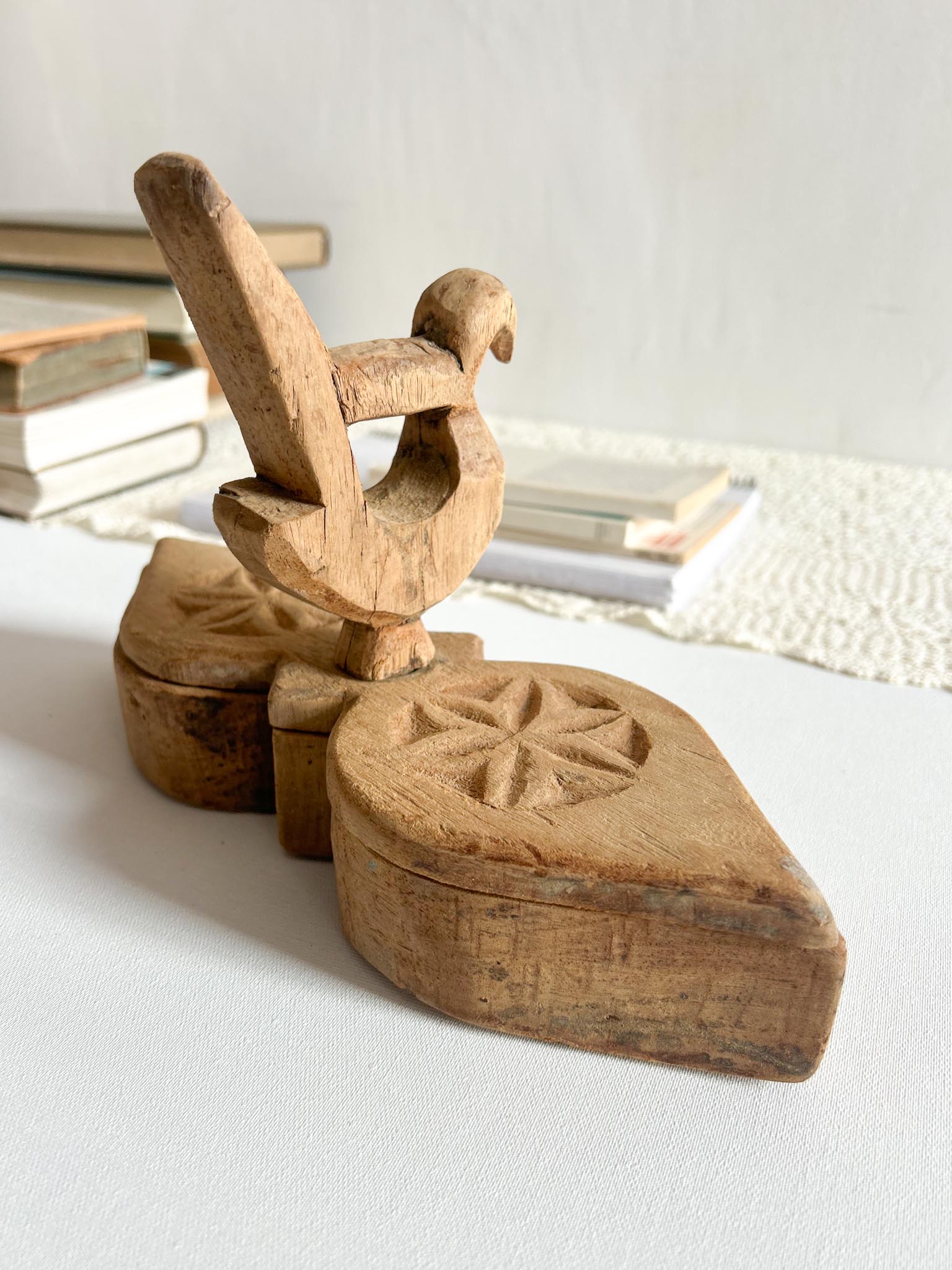 Caja especiero antiguo peq. Acevedo Caja de madera antigua