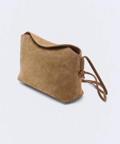 Bolso pequeño de ante camel