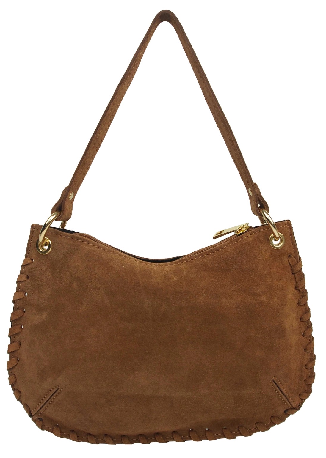 Bolso piel tachuelas doradas