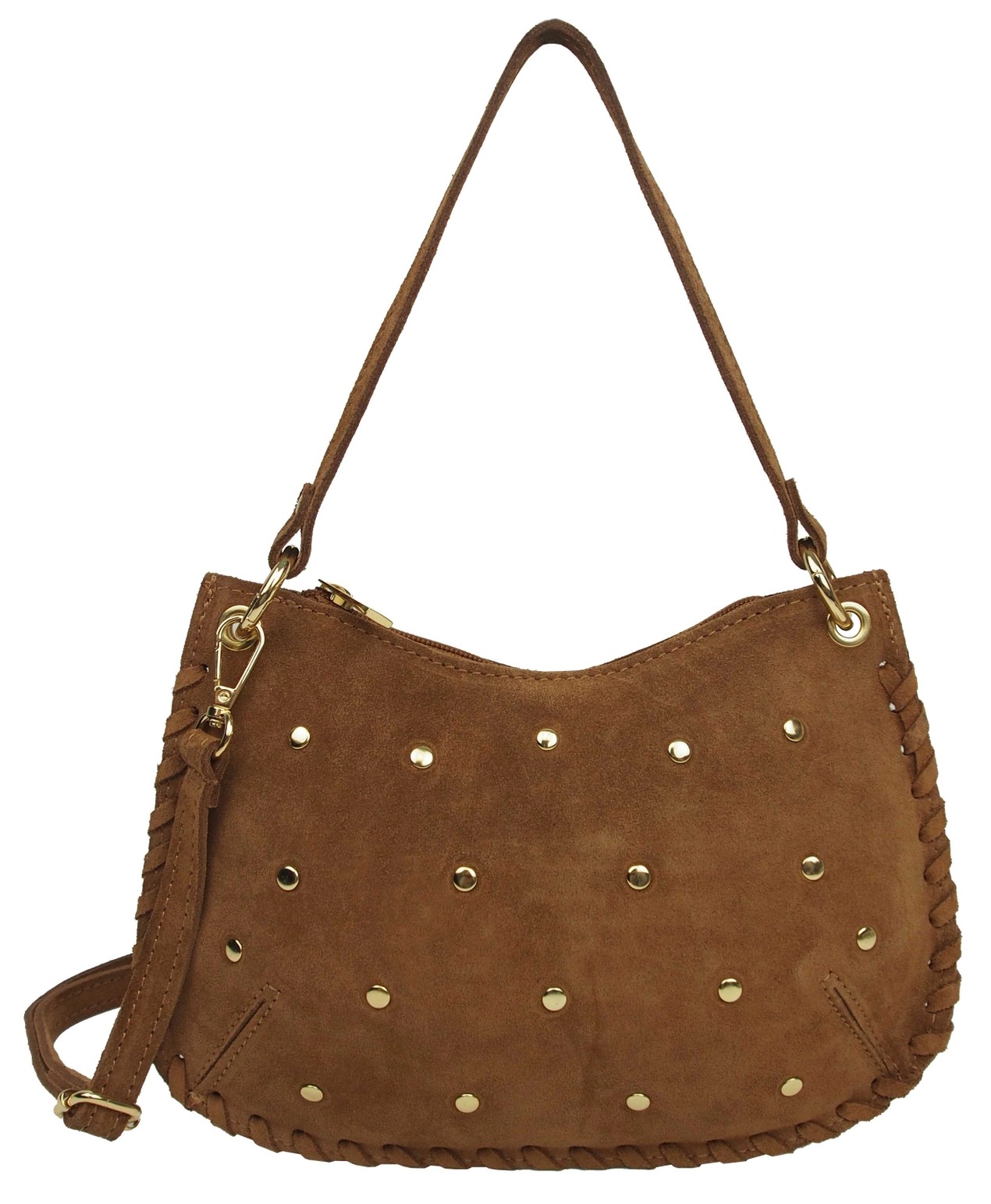 Bolso piel tachuelas