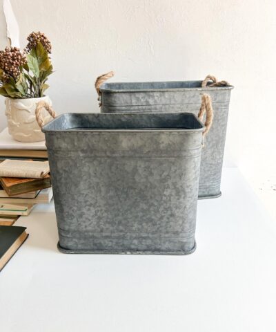 Cubos de zinc decoración