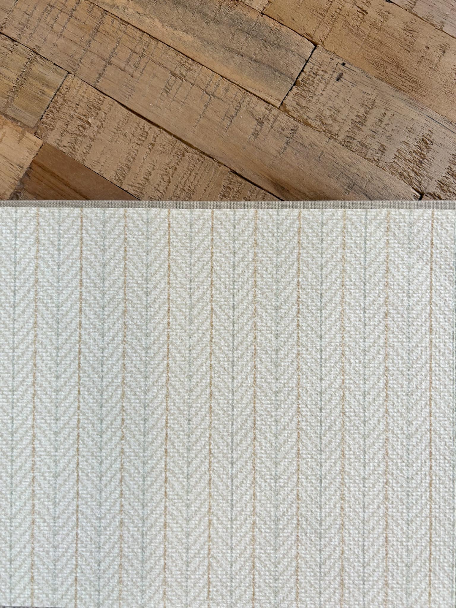 Papel de rayas Owen creme
