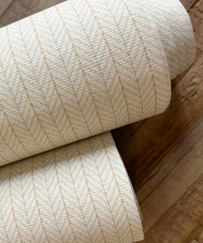 Empapelado en rayas Owen creme