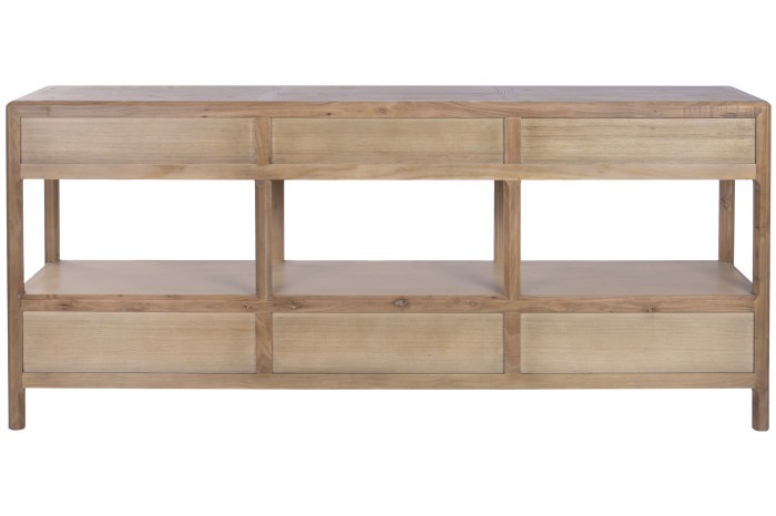 Mueble de madera con 6 cajones