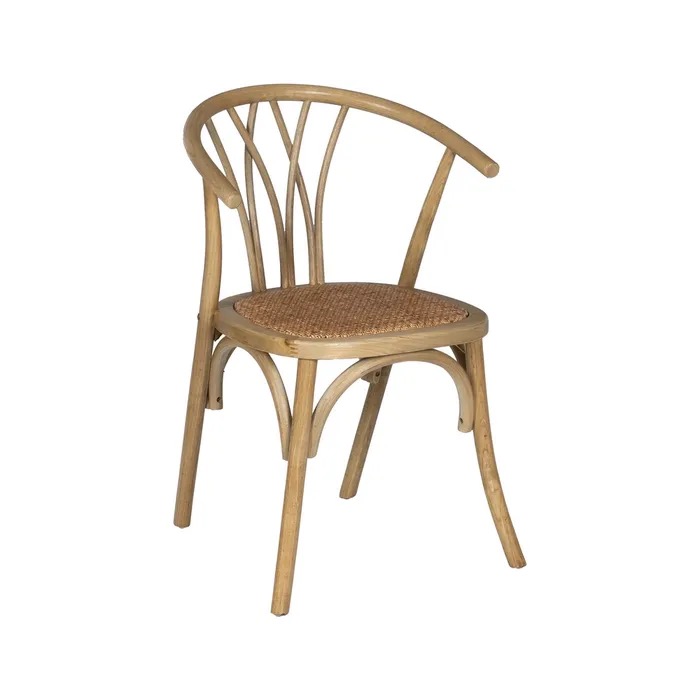Silla madera de olmo Silla con brazos de comedor