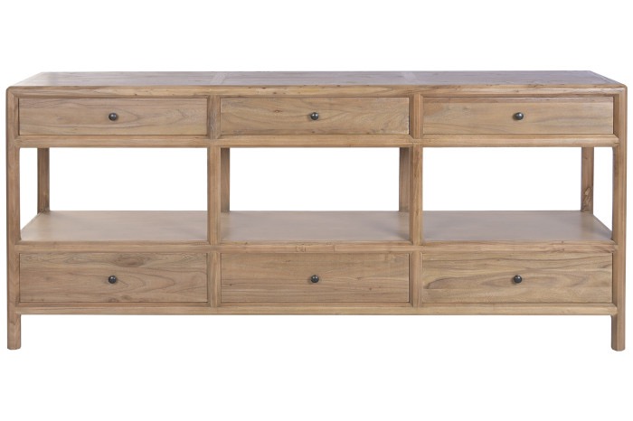 Consola grande de 6 cajones